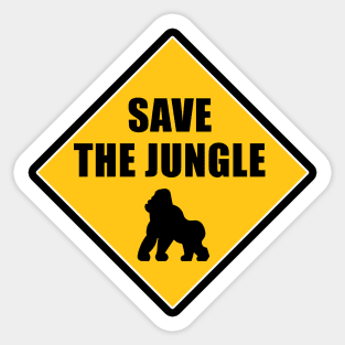 Save the jungle Sticker